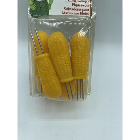 Jolly Green Giant Corn Shaped Corn Skewers Set of 10 Brand New BBQ Picnic Summer - Picture 3 of 5